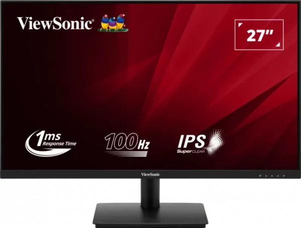 ViewSonic Moniteur 27” Pouces Full HD avec temps de réponse rapide de 1ms