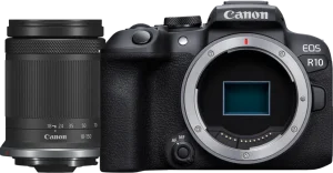 Appareil photo hybride Canon EOS R10 + objectif RF-S 18-150mm F3.5-6.3 IS STM (5331C017AA)