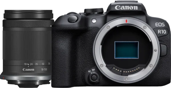 Appareil photo hybride Canon EOS R10 + objectif RF-S 18-150mm F3.5-6.3 IS STM (5331C017AA)