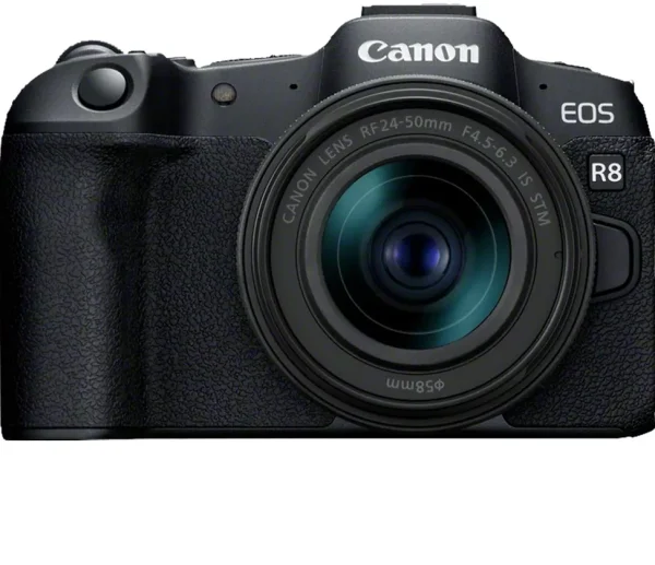 Appareil photo hybride Canon EOS R8 + objectif RF 24-50mm F4.5-6.3 IS STM (5803C013AA)