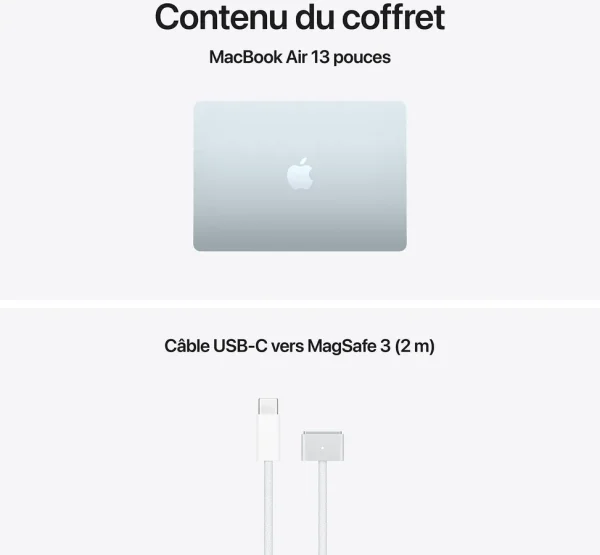 Apple MacBook Air 13 pouces M5 16 Go 512 Go Bleu Ciel (MDHH4FN/A)