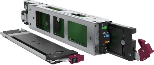 HPE NS204i-u Gen11 NVMe – Dispositif d’amorçage NVMe 480 Go RAID 1 (P48183-B21)