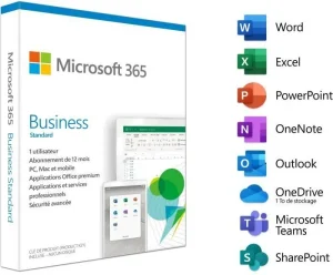 Microsoft 365 Business Standard — abonnement 1 an