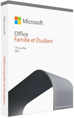 Microsoft Office Famille et Étudiant 2021 - Achat définitif pour 1 PC ou Mac