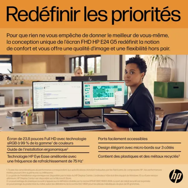 HP Écran FHD E24 G5