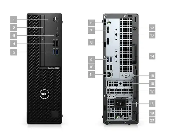 ORDINATEUR DE BUREAU DELL OPTIPLEX 3080 MINI TOUR I3