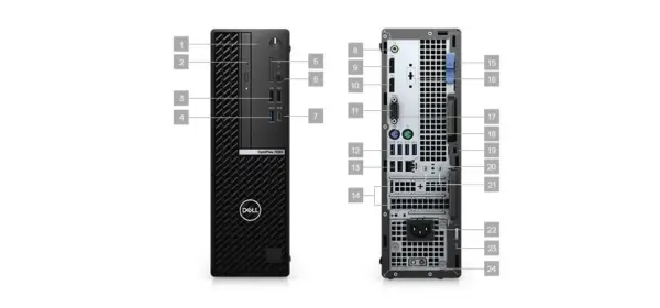 ORDINATEUR DE BUREAU DELL OPTIPLEX 7080 MINI TOUR I7