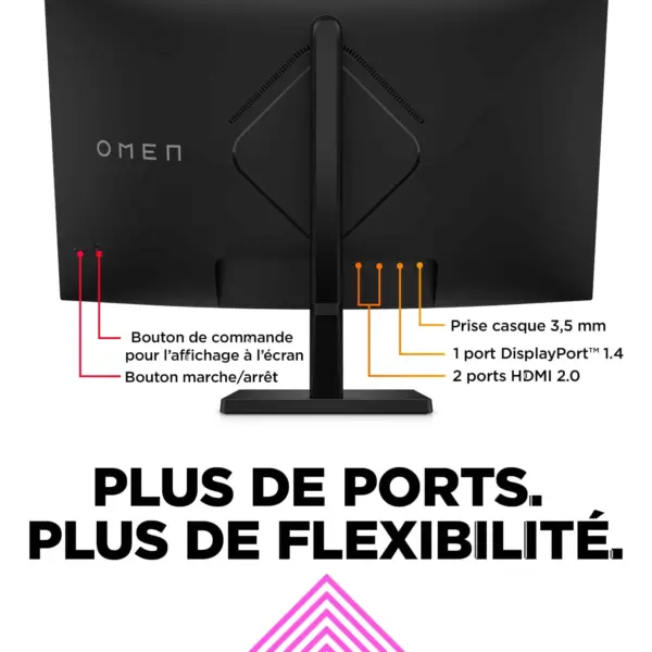 Ecran Moniteur HP OMEN 32C Gaming QHD 31.5″ (780K6AS)