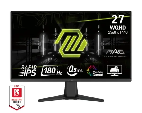 Écran Moniteur Gamer MSI MAG 275QF 27″ 180Hz IPS 2K (4711377204897)