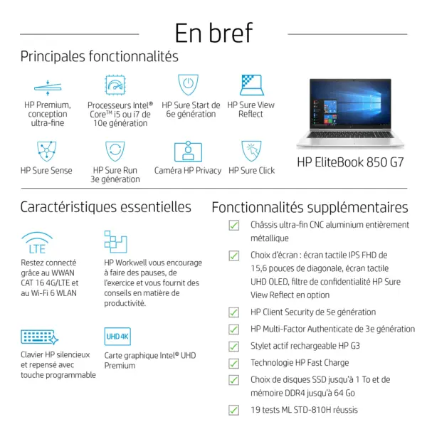 Ordinateur portable HP EliteBook 840 G7
