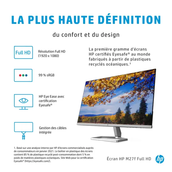 Moniteur Écran HP M27F FHD 27″ (2G3D3AS) Moniteur Écran HP M27F FHD 27″ (2G3D3AS)