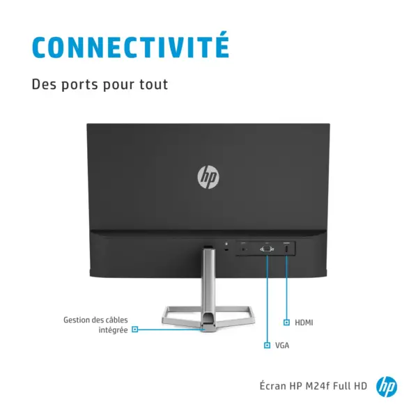 Moniteur Écran HP M24F  FHD23.8″ (2D9K0AS)