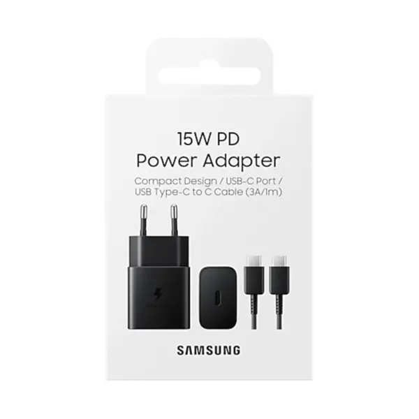 SAMSUNG 15 W WALL CHARGER BLACK