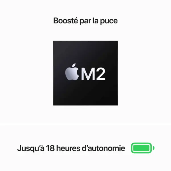 Apple MacBook Air M2 13 pouces (2022) Gris sidéral 8Go/512 Go (MLXX3FN)