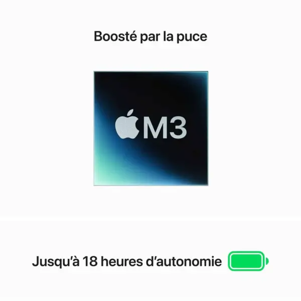 Apple MacBook Air M3 13 pouces (2024) Gris sidéral 24 Go/512 Go (MC8M4FN/A)