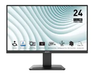 Moniteur MSI 24″ Pro MP2412 – Full HD (MP2412)(MSI_ 9S6-3BA9CH-042)