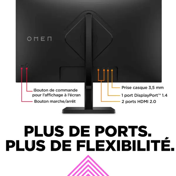 Ecran Moniteur HP OMEN 32Q Gaming QHD 31.5″ (780K0AS)