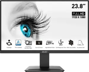 Écran 23.8″ Full HD MSI Pro MP2412 (9S6-3BA9CH-042)