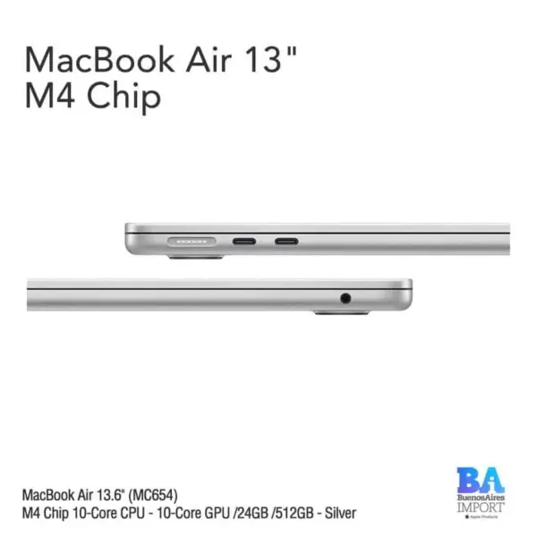 Apple MacBook AIR-13 pouces 24 Go / 512 Go – SILVER (MC654)