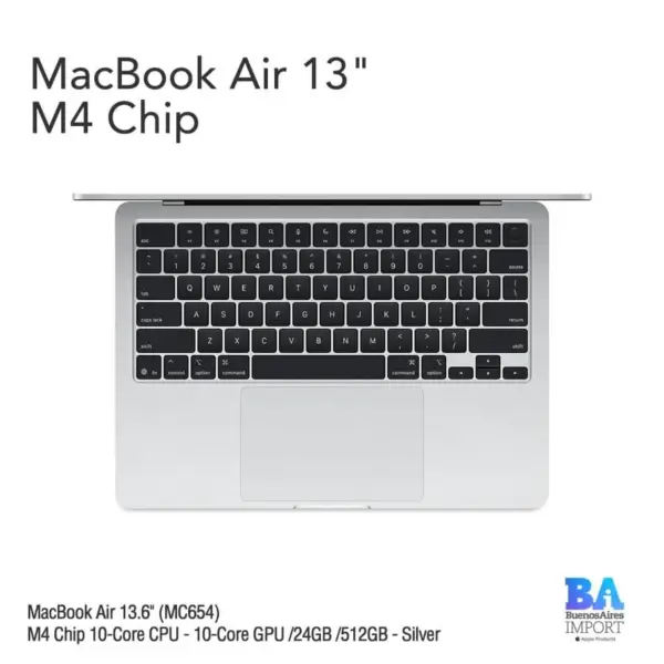 Apple MacBook AIR-13 pouces 24 Go / 512 Go – SILVER (MC654)