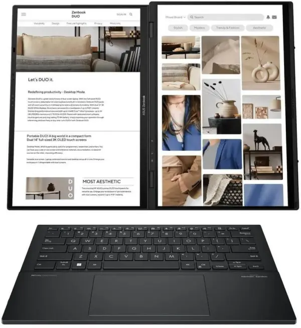 Ordinateur portable Asus Zenbook Duo UX8406MA-PZ277W (90NB12U1-M00JY0)