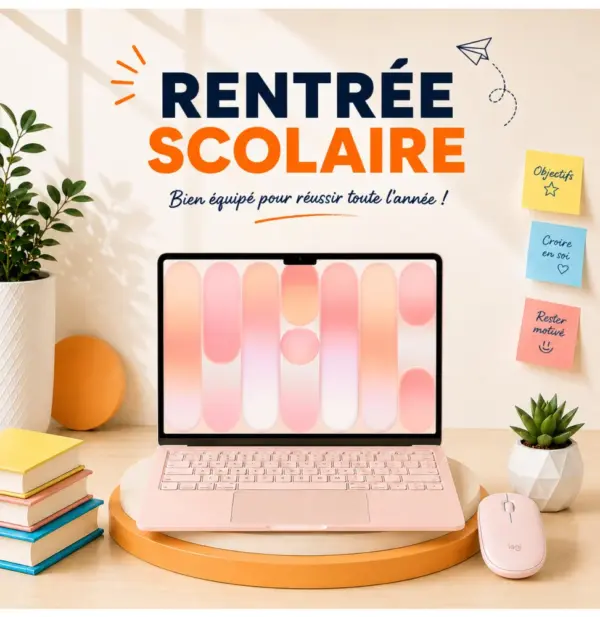 Pack MacBook Neo Rose Poudré : MacBook Neo 13″ A18 Pro 512 Go + souris Logitech Pebble 2 M350s Rose Pack MacBook Neo Rose Poudré : MacBook Neo 13″ A18 Pro 512 Go + souris Logitech Pebble 2 M350s Rose