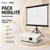 Pack Salle polyvalente : vidéoprojecteur Epson CO-W01 + écran sur trépied Oray 200 × 200 Pack Salle polyvalente : vidéoprojecteur Epson CO-W01 + écran sur trépied Oray 200 × 200